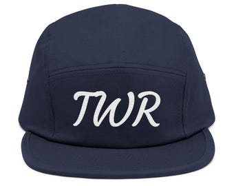 Gorra de triatlón de 5 paneles para mujer / Colaboración con el podcast Women's Race / Gorra ajustable de algodón para correr / Regalo para triatletas