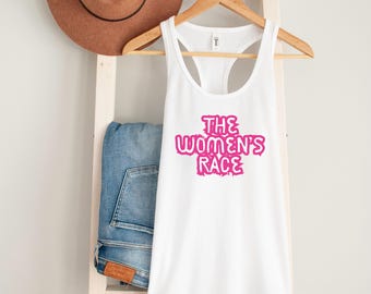 Camiseta sin mangas Women's Race Podcast / Next Level 1533 Racerback / Ropa de colaboración para triatlón / TWR
