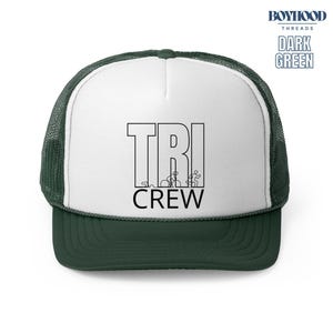 TRI Crew Foam Trucker Hat, Group Matching Support Crew Hat for Race Day ...