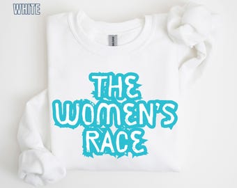 Sudadera de cuello redondo para mujer / Camiseta en colaboración con Jackie Hering / Camiseta de triatlón para mujer / Ropa deportiva de resistencia / El podcast de la carrera para mujeres