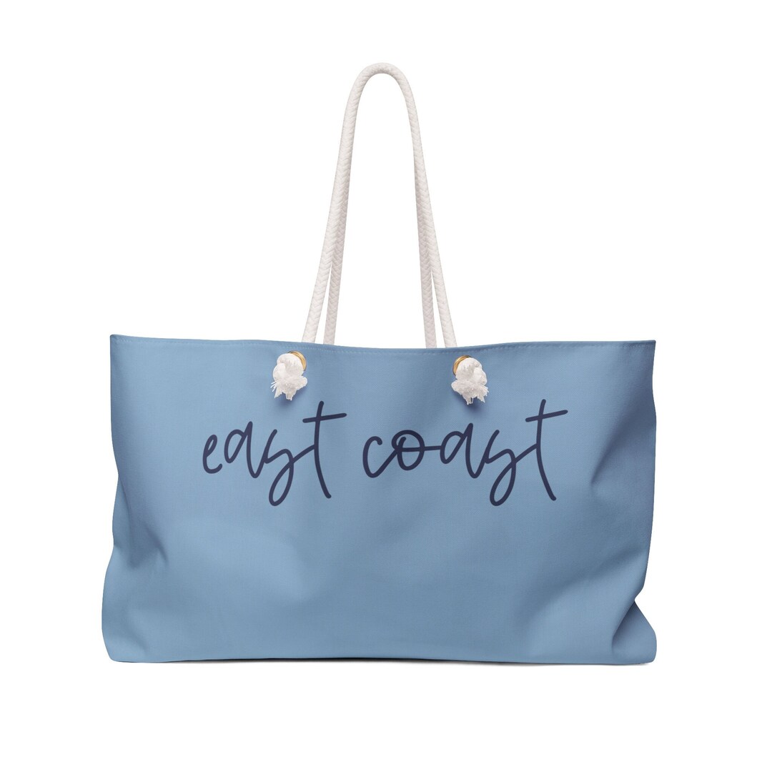 East Coast Beach Bag, Oversized Eastern Coast Tote, Coastal