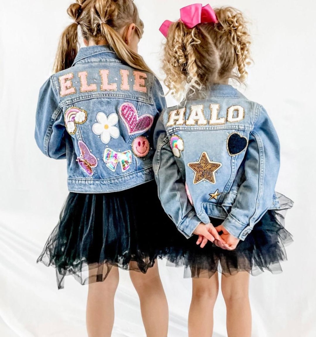 Girls Patch Jean Jacket, Kids Personalized Denim Jacket, Kids Vacation  Jacket, Girls Birthday Present, Girls Custom Denim Jacket