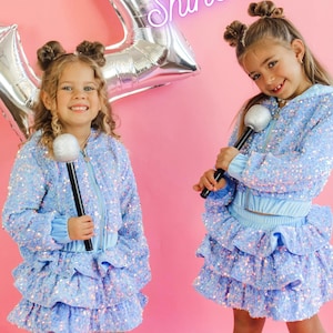 RESTOCK! Girls two piece set,sparkly girls dress,girls birthday outfit,trendy clothes,girls sequin set,girls clothes girls special occasion