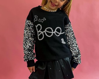 Girls Halloween sweatshirt, halloween shirt, boo sweatshirt, halloween clothes, halloween sweatshirt, girls halloween clothes, fall outfit