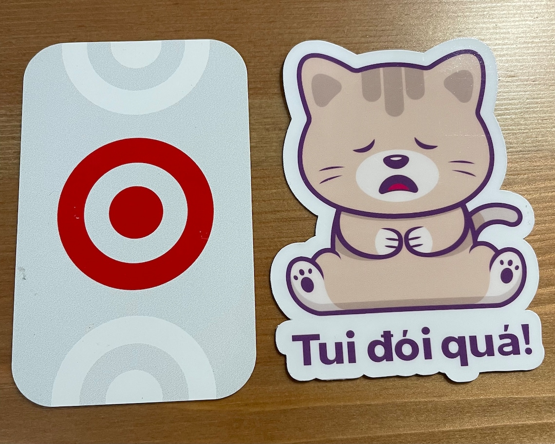 Tui đói Quá Stickerim so Hungryvietnamese Joke Giftfunny Cat ...