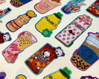 More Asian Foods Glitter Sticker