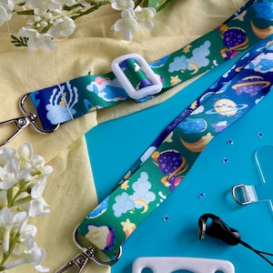 Ocean Galaxy Whale Shark Adjustable Lanyard