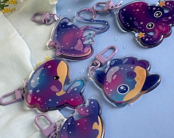 Galaxy Sea Creature Acrylic Keychain
