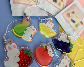 Bunny Rainbow Acrylic Mystery Phone Charm