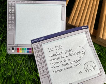 MS Paint Notepad Sticky Notes