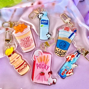 Asian Snacks Acrylic Keychain