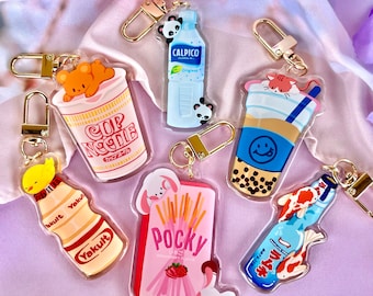 Asian Snacks Acrylic Keychain