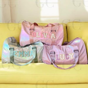 Benutzerdefinierte Reisetaschen Tanztasche Personalisierte Taschen Reisetasche Benutzerdefinierte Weekender Tasche Geschenk für Kinder Gymnastiktasche Mädchen Reisetasche Reisetasche