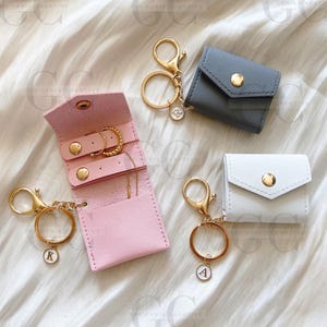 Mini Reise Schmuck Fall Leder Ring Halter Personalisierte Geschenke Brautjungfer Vorschlag Personalisierter Schmuck Ring Fall Schlüsselbund Ring Halter Geschenk
