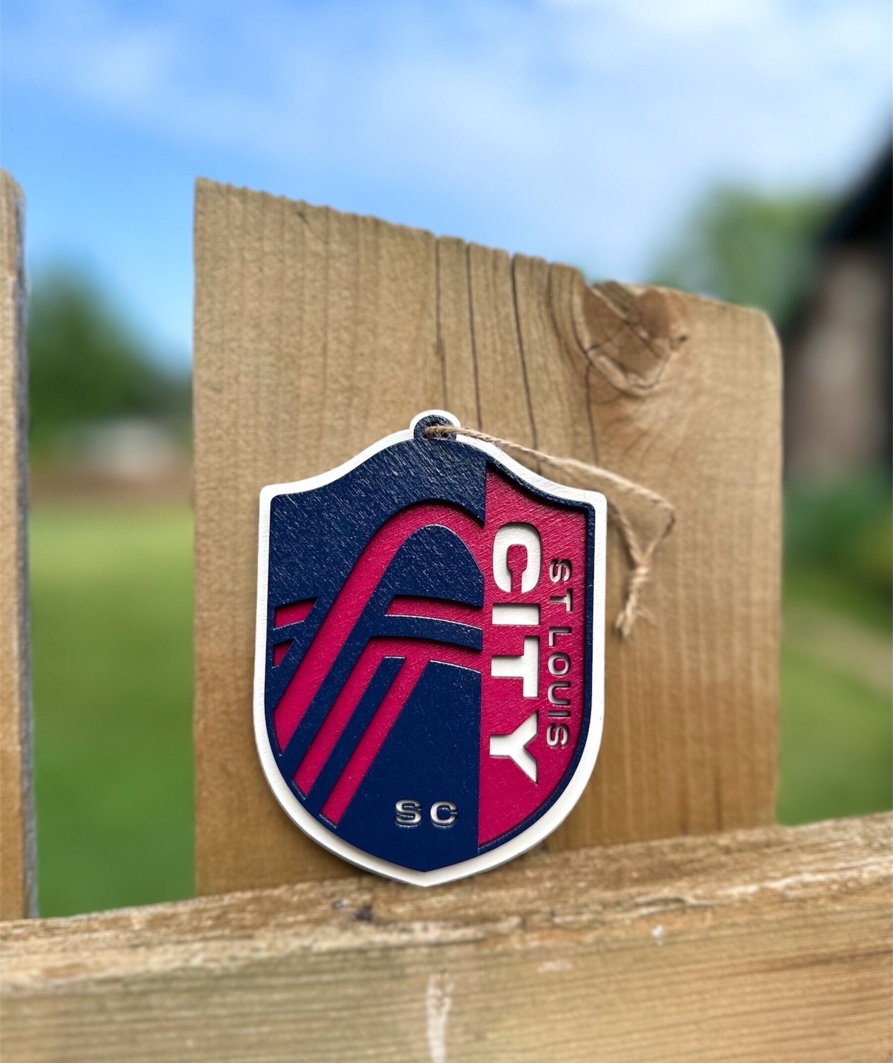 STL City SC Wooden Ornament St. Louis City Soccer Club 