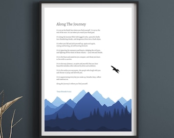 Along The Journey - Inspirational Gift, Encouragement Gift, Motivational Poster, Printable Wall Art