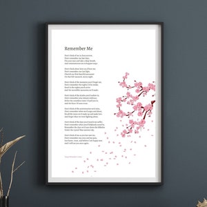 Remember Me - Heartfelt Sympathy Gift for Healing, Thoughful Gift for Loss, Bereavement & Memorial Keepsake, Instant Download