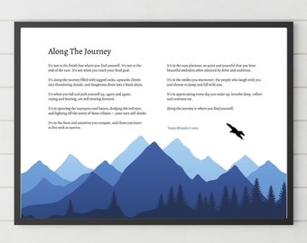 Along The Journey - Inspirational Gift, Encouragement Gift, Motivational Poster, Printable Wall Art