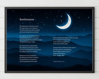 Restlessness - Spiritual Gift, Encouragement Gift, Inspirational Gift, Printable Wall Art