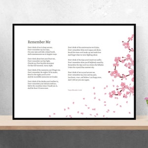 Remember Me - Heartfelt Sympathy Gift for Healing, Thoughful Gift for Loss, Bereavement & Memorial Keepsake, Instant Download