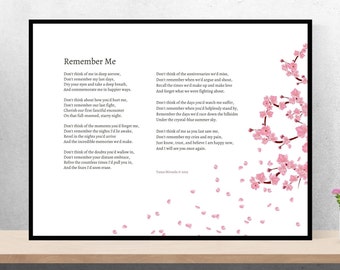 Remember Me - Heartfelt Sympathy Gift for Healing, Thoughful Gift for Loss, Bereavement & Memorial Keepsake, Instant Download