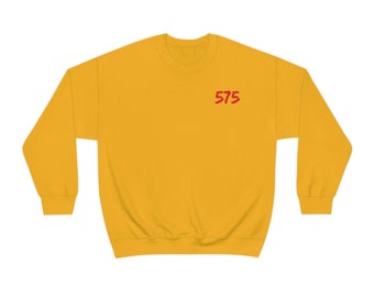 New Mexico sweatshirt, 575, sweater, yellow, red, mens, men, Unisex Heavy Blend Crewneck Sweatshirt, sweater, flag