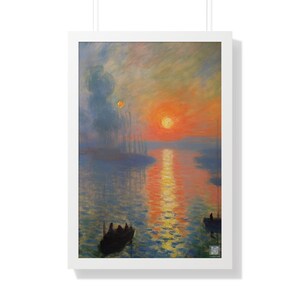 WIE CLAUDE MONET, Monet Druck, Galerie Wandkunst, Museum Ausstellung Poster, Monet Wandkunst, Claude Monet Gemälde, Kunstwerk, Gerahmtes Poster