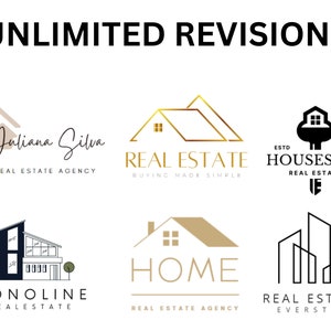 Custom Business logo design, digital logo design, branding, logo creation, real estate logo, custom, personalized logo creator, modern logo