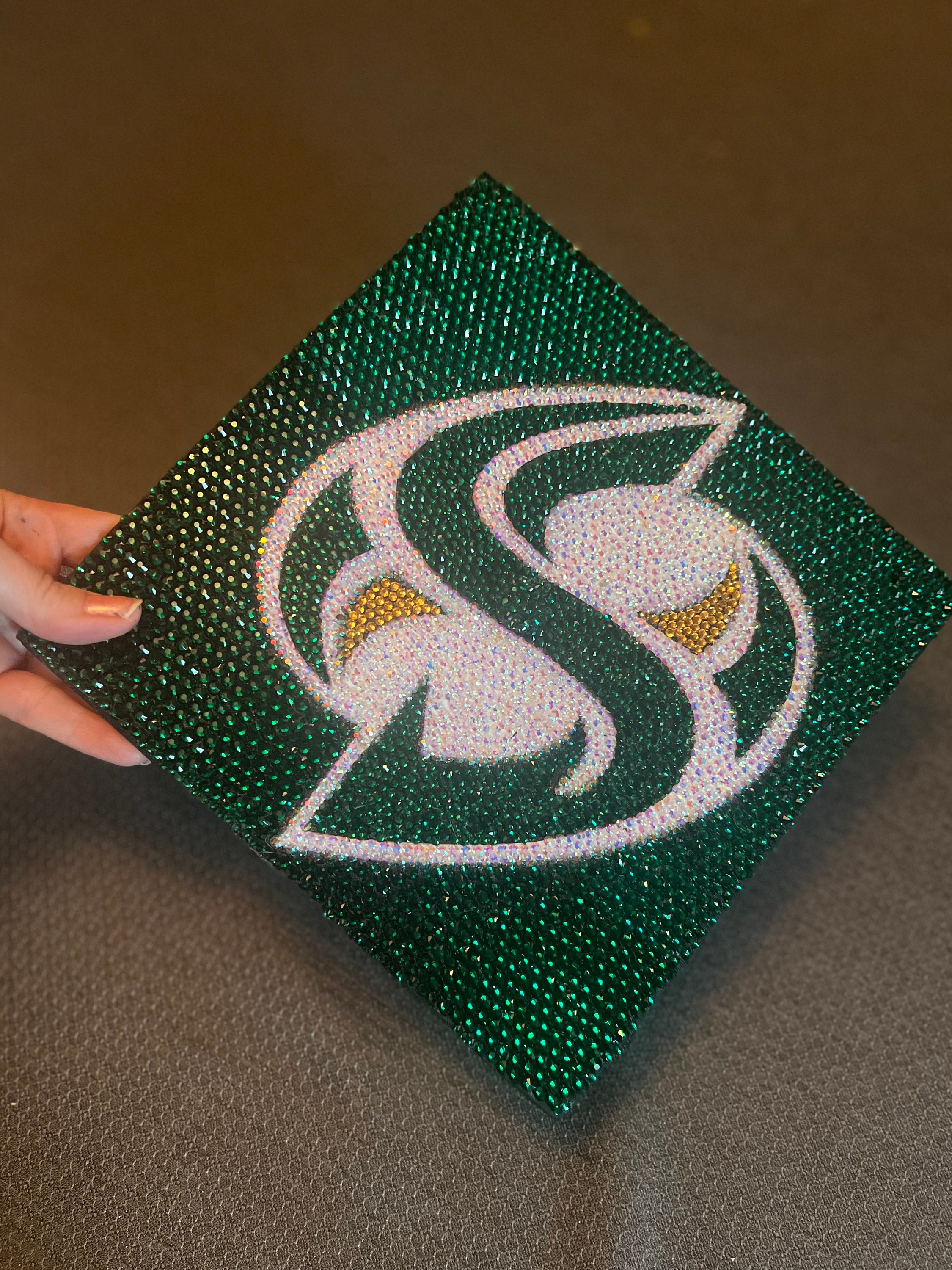 Custom Graduation Cap Rhinestoned - Etsy