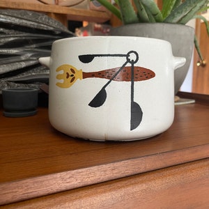 Vintage West Bend bönkruka med gaffel och sked från 1960-talet