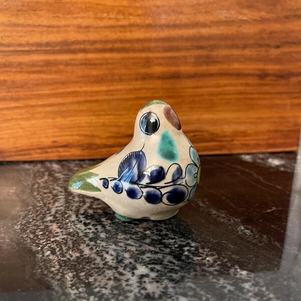 Vintage Mexican Jalisco Tonala Pottery - Bird