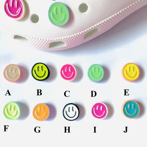 Smile Resin Shoe Charms| Happy Charms for Shoe |Emoji Show Charms | Nurse Shoe. Charms | Happy Charms| Resin Smiley Charms | CNA Shoe Charms