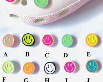 Smile Resin Shoe Charms| Happy Charms for Shoe |Emoji Show Charms | Nurse Shoe. Charms | Happy Charms| Resin Smiley Charms | CNA Shoe Charms