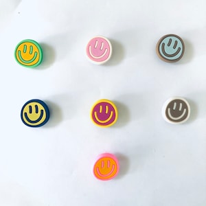 Smile Face Shoe Charms | Nurse Shoe Charms| Silicone Charms Happy Face Decor | Nurse Shoe Decor| Shoe Decoration| Shoe Clip