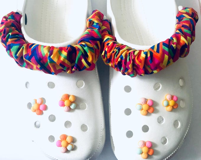 Shoe String Chain Fabric Shoes Scrunchies and Charms | Shoe Straps| Fabric Chain for ...