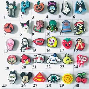 Halloween Shoe Charms| Scary Shoe Charms | Super Hero Shoe Charms| Charms for Nurse Shoe | Spooky Shoe Decor|