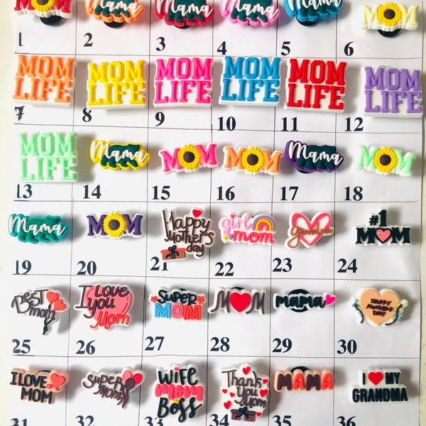 Mother's Day Shoe Charms | Mama, Grandma, Nurse Shoe Decoration