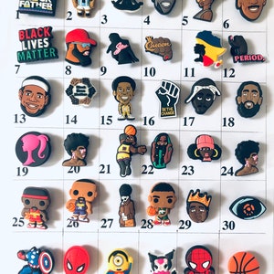 Black History Month Shoe Charms| Nurse Shoe Charms|  February Shoe Charms| Charms for Doctor Shoe| Medical Shoe Charms | Shoe Decoration