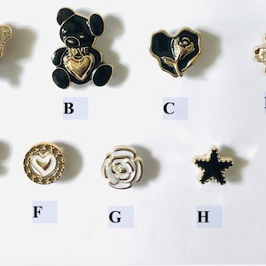 Strass Schuhanhänger: Gold Acryl Schuhschmuck