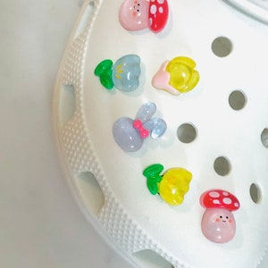 Resin Shoes Charms | Shoes Buttons  Charms|bResin Flower Charms | Resin Shoe Decor| Flower Charms for Shoes