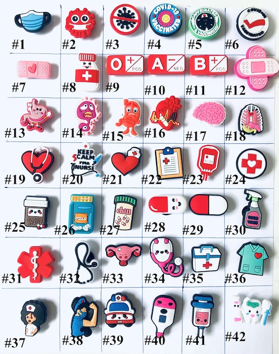 Crocs Shoe Nurse Themed Jibbitz Croc Charm Jibbitz Healthcare