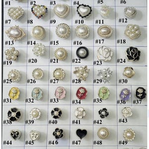 Rhinestone Faux Pearl Shoe Charms: Acrylic Heart Clog Decoration