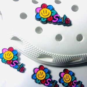Smile Face Shoe Charms| Happy Heart Charms for Shoe |Emoji Show Charms | Nurse Shoe. Charms | Happy Charms| Smiley Charms | CNA Shoe Charms