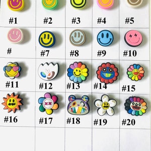 Emoji Shoe Charms|  Smiley Face Charms | Nurse Shoe Charms|Charms Happy Face Decor | Nurse Shoe Decor| Shoe Decoration| Shoe Clip