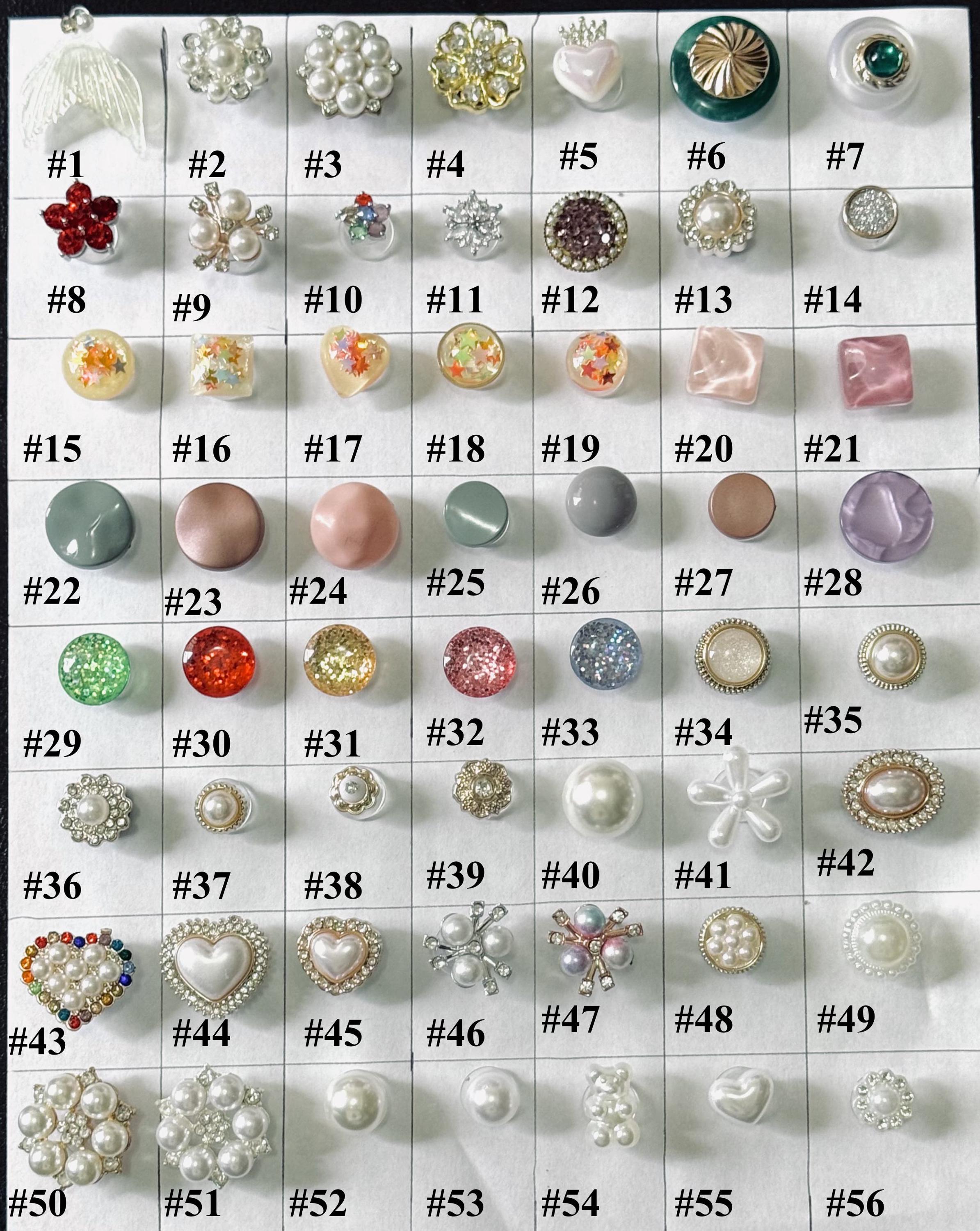 Lit Rhinestone  Acrylic Shoe Charms|Faux Pearl Charm | Resin Heart Charms | Acrylic Shoe Charms|Nurse Clog Charms |  |Shoe Charms Button