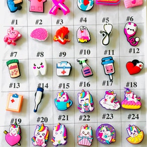 Nurse Shoes  Charms| Uterus Charms| Brain Charms|Shoes  Decorations|Medical Theme Charms | Bandaid Charms| Thermometer Charms