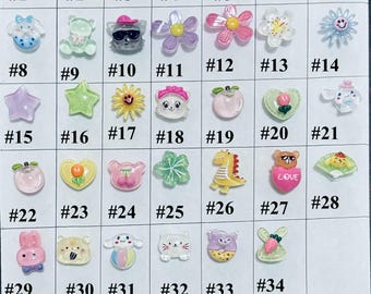 Transparent Resin Shoe Charms: Jelly Shoe Charms Bears, Animals Shoe Charms | Flowers Shoe Charms |Animal Shoe Charms