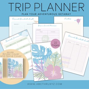 Trip Planner | Trip Planner | Travel Itinerary | Vacation Planner | Road Trip Planner | Trip Expense Tracker | Digital Travel Journal