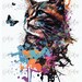 Colorful Splashed Cat Art Prints Collection - Etsy