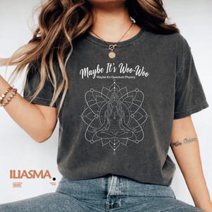 Tal vez sea esotérico Tal vez sea física cuántica Meditación PNG humor espiritual diseño de meditación para entusiastas de la meditación (Descarga digital)